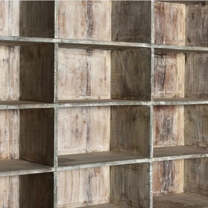 Librería Vintage en madera de Nomad Home - textura