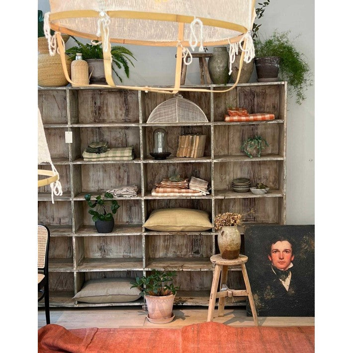 Librería Vintage en madera de Nomad Home - vista lateral