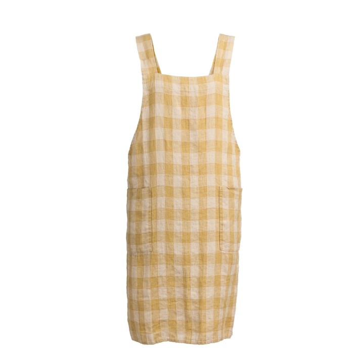 Delantal Japones Vintage ingham Apron - Paille en lino de Maison de Vacances | Nomad Interiors