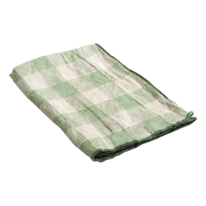 Servilleta Bourdon en tela vintage | Salvia