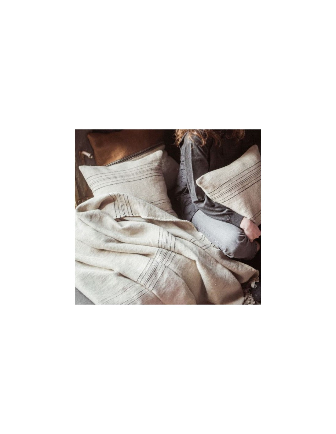 Marrakesh Throw de LIBECO - vista lateral | Nomad Interiors