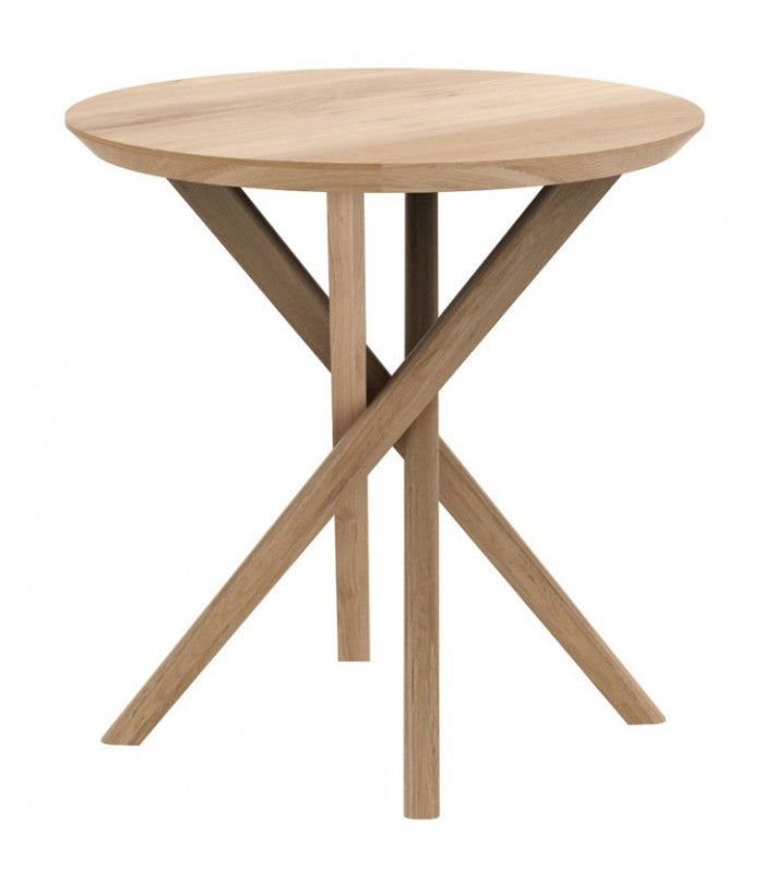 Mesa Auxiliar Mikado en roble de Ethnicraft - vista lateral | Nomad Interiors