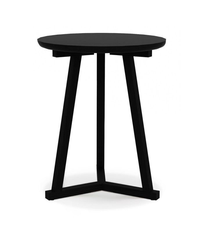 Mesa Auxiliar Tripod Roble Negro de Ethnicraft | Nomad Interiors