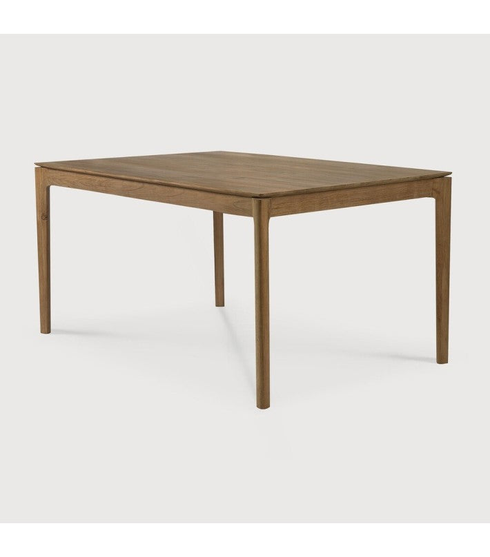 Mesa Bok Extensible Teca de Ethnicraft - vista lateral | Nomad Interiors