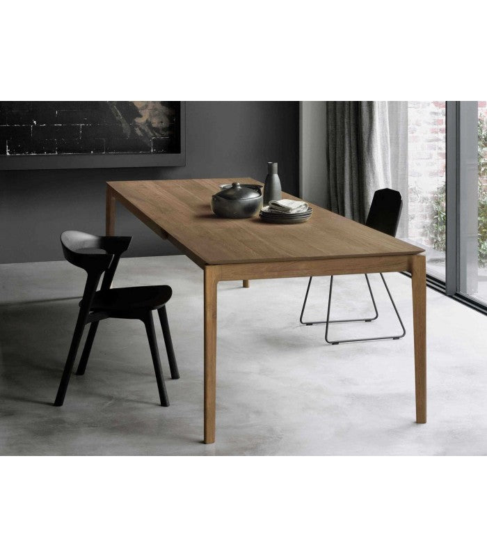 Mesa Bok Extensible Teca de Ethnicraft - detalle | Nomad Interiors