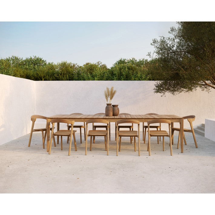 Mesa Bok Outdoor Teca de Ethnicraft - vista lateral | Nomad Interiors