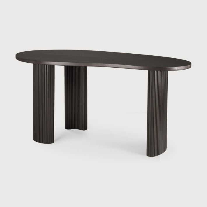 Escritorio Boomerang Grande en madera de Ethnicraft - vista lateral | Nomad Interiors