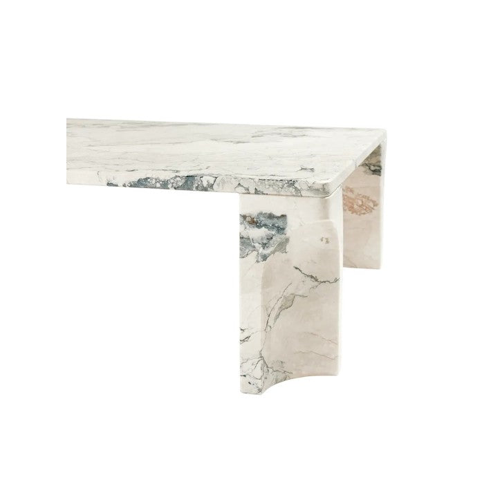 Doric Coffee Table 140 cm en mármol y piedra de Gubi - textura | Nomad Interiors