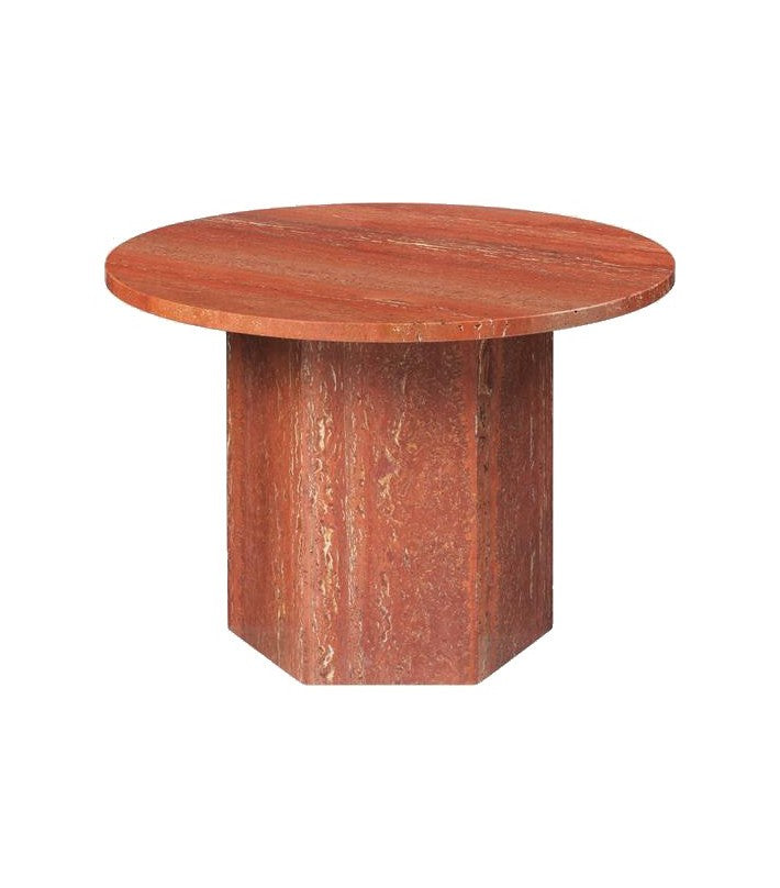 Mesa centro Epic Travertino Rojo