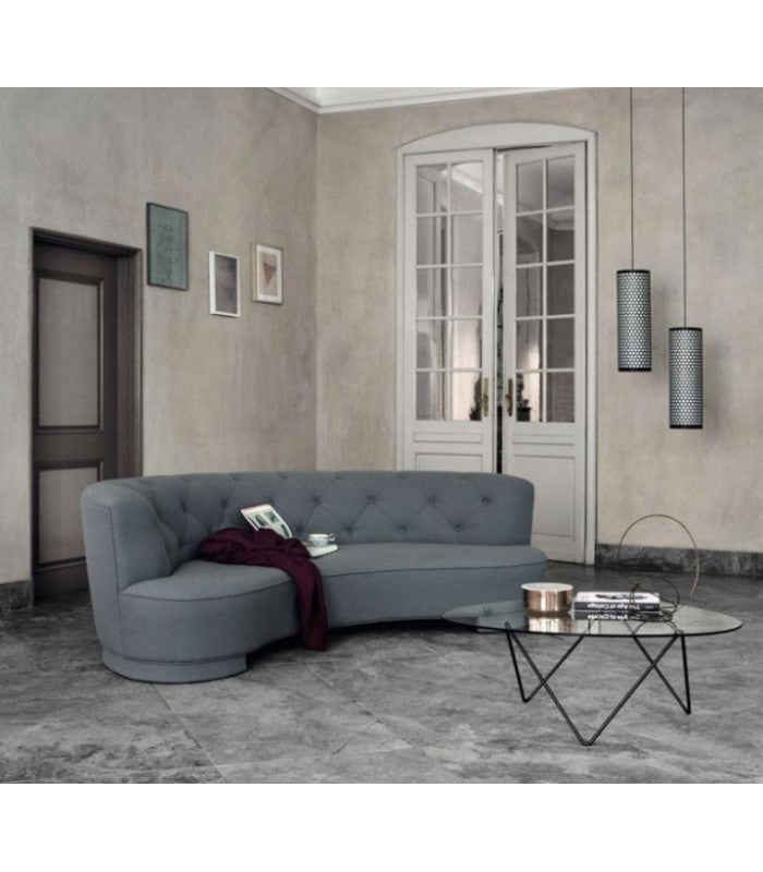 Mesa de centro Pedrera en vidrio de Gubi - ambiente | Nomad Interiors