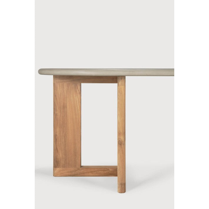 Mesa de jardín Trestle en teca y madera de Ethnicraft - vista 10 | Nomad Interiors