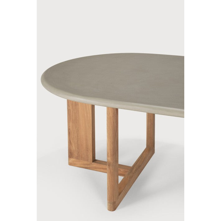 Mesa de jardín Trestle en teca y madera de Ethnicraft - vista 9 | Nomad Interiors