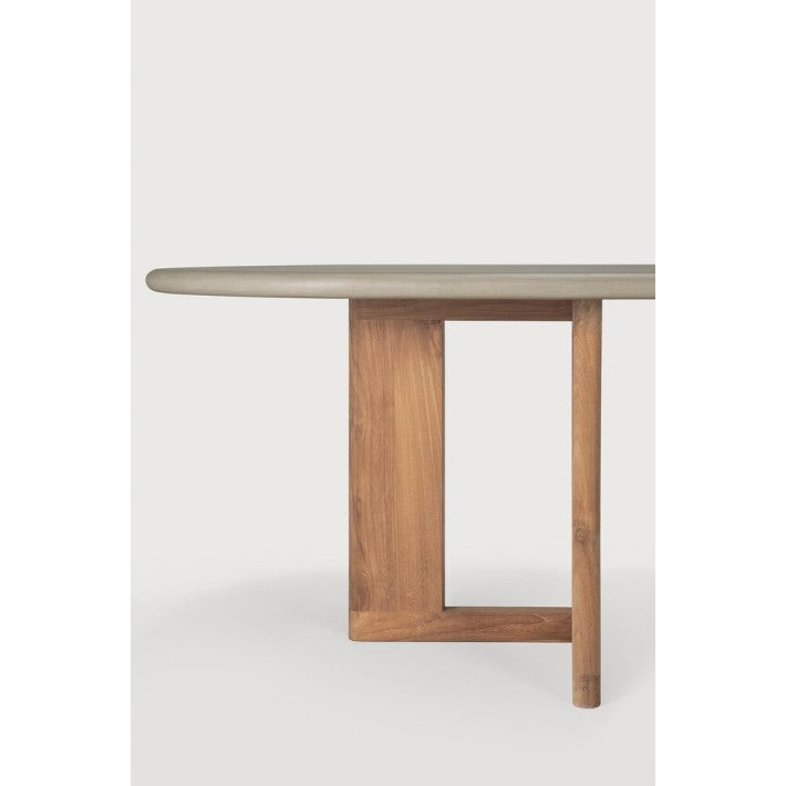 Mesa de jardín Trestle en teca y madera de Ethnicraft - vista 8 | Nomad Interiors