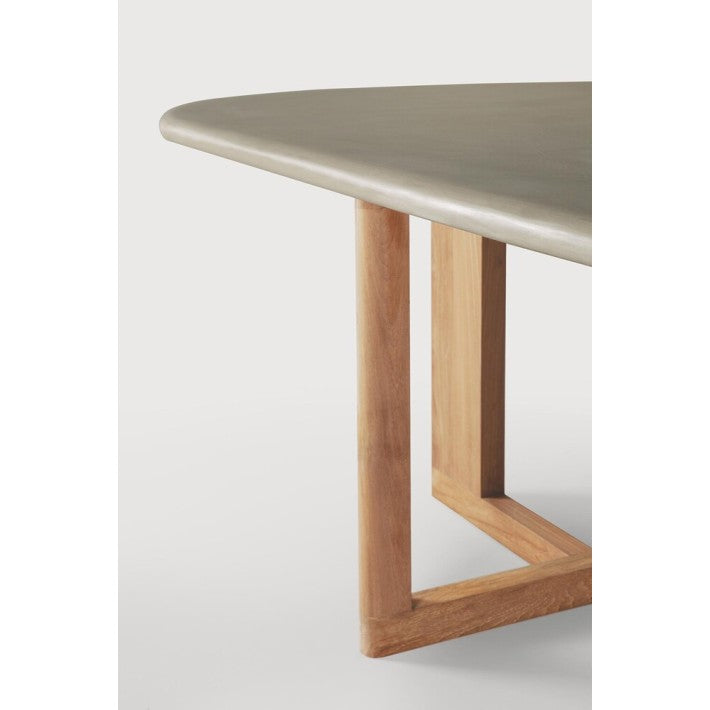 Mesa de jardín Trestle en teca y madera de Ethnicraft - vista 6 | Nomad Interiors