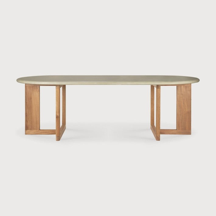 Mesa de jardín Trestle en teca y madera de Ethnicraft - ambiente | Nomad Interiors
