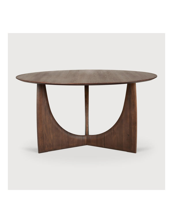 Mesa Geometric Teca Marrón