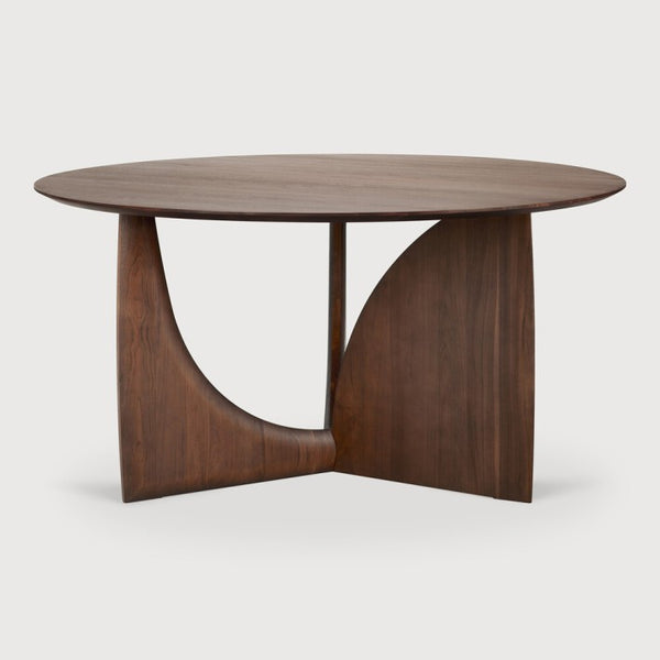 Mesa Geometric Teca Marrón de Ethnicraft | Nomad Interiors