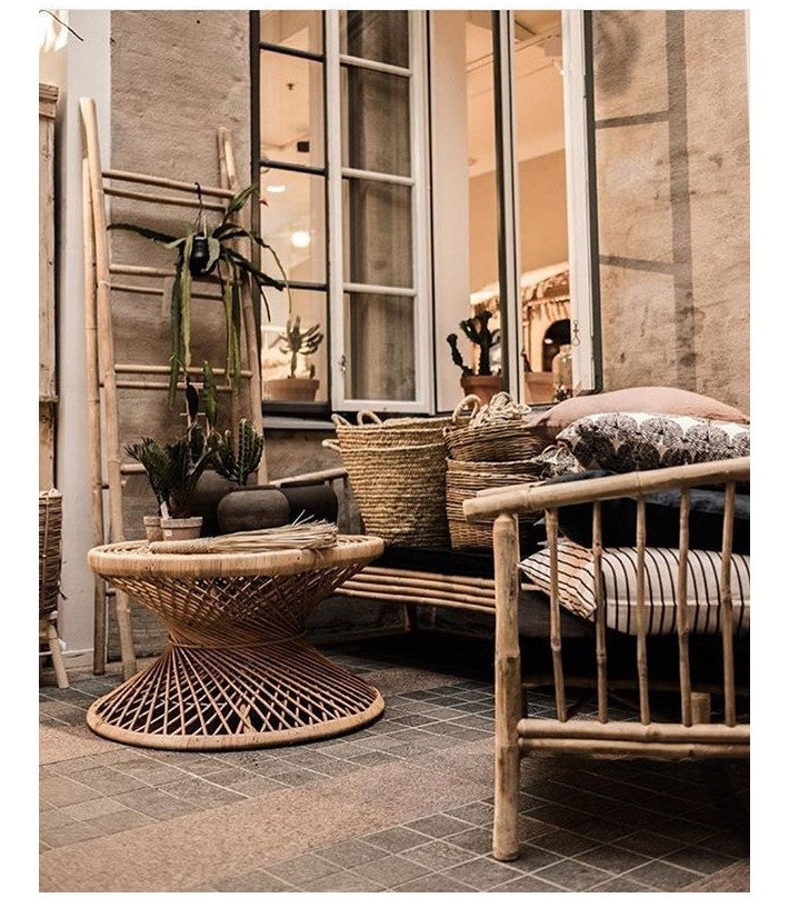 Mesa Palm ratán Ø80cm