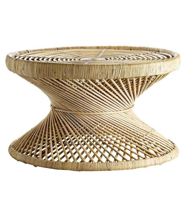 Mesa Palm ratán Ø80cm de Tinek Home | Nomad Interiors