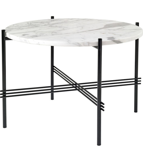 Mesa TS Ø55 en mármol y latón de Gubi | Nomad Interiors