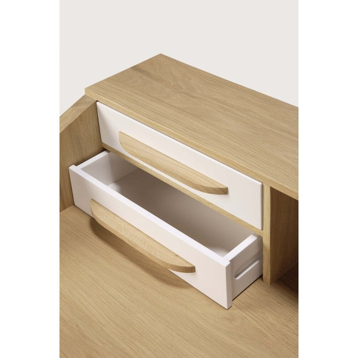 Escritorio Origami en roble y madera de Ethnicraft - vista 8 | Nomad Interiors
