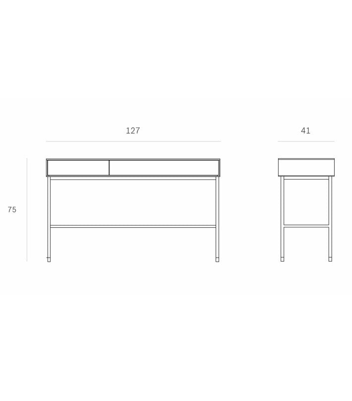 Escritorio Blackbird Roble de Ethnicraft - vista 9 | Nomad Interiors