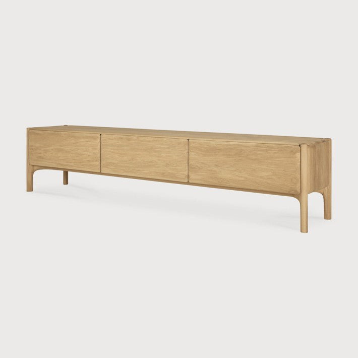 Mueble TV Pi en roble y madera de Ethnicraft - vista lateral | Nomad Interiors