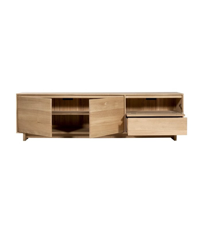 Mueble TV Wave L Roble de Ethnicraft - vista lateral | Nomad Interiors