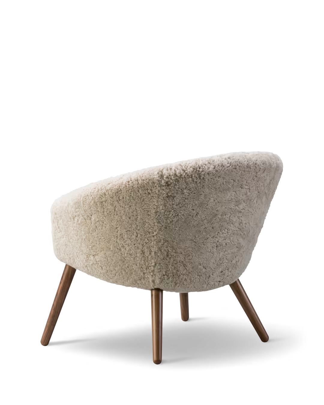 Silla Ditzel Sheepskin en madera y piel de Fredericia - textura | Nomad Interiors