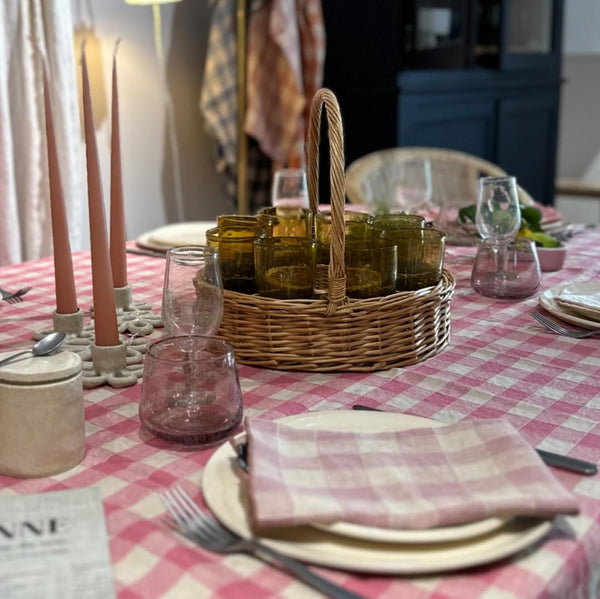 Mantel Bourdon en tela vintage | Rosa Zizi