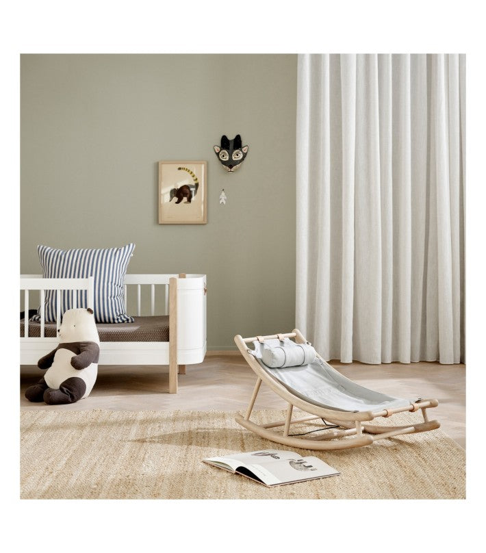Oak Baby & Toddler Rocker Gris