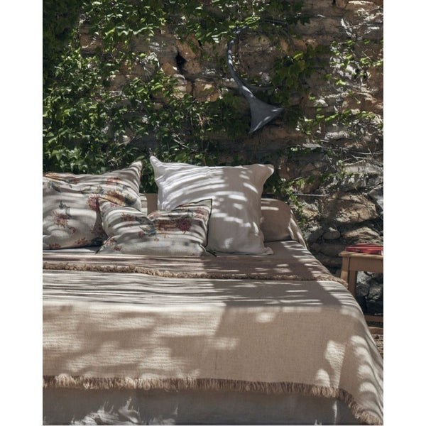 Vice Versa Plaid Washed Linen Crepe, Naturel