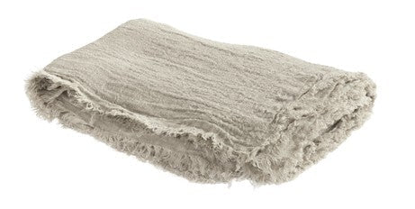Vice Versa Plaid Washed Linen Crepe, Naturel en lino de Maison de Vacances | Nomad Interiors