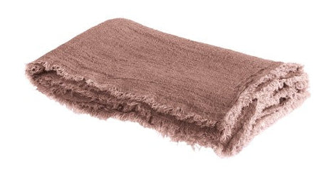 Vice Versa Plaid Washed Linen Crepe, Bois de Rose en lino de Maison de Vacances | Nomad Interiors