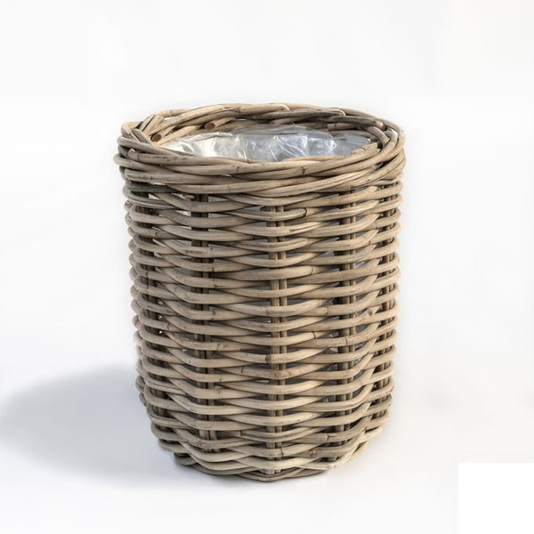 Planter Basket Julia, medium en ratán de Gommaire | Nomad Interiors
