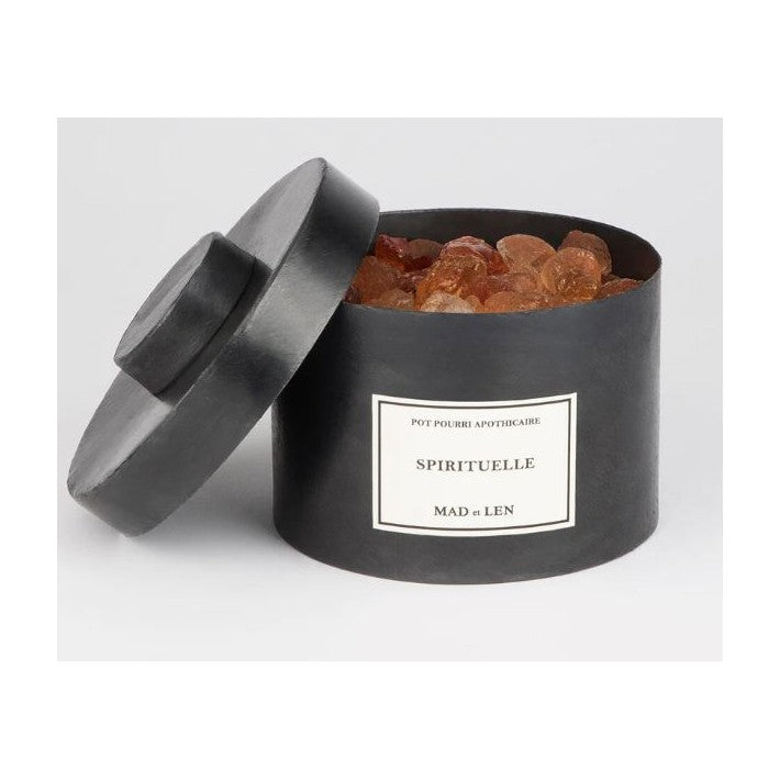 Pot Pourri Spirituelle  Vegetal Amber Grand en piedra de MAD ET LEN - vista lateral | Nomad Interiors