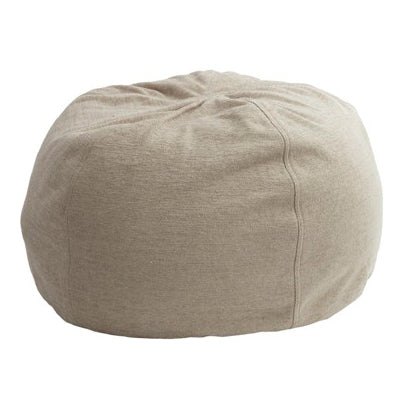 Pouf Bulle Vintage Chenille Nude en lino y algodón de Maison de Vacances | Nomad Interiors