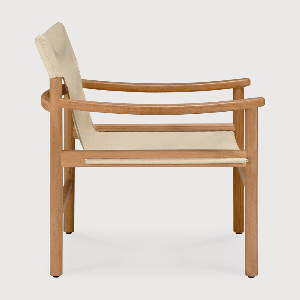 Sillón de Jardín Safari en teca de Ethnicraft - vista lateral | Nomad Interiors