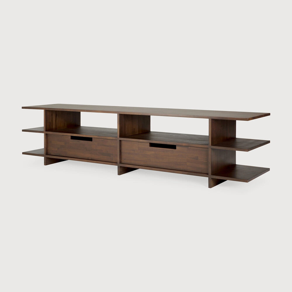 Mueble TV Kabuki en teca de Ethnicraft - ambiente | Nomad Interiors