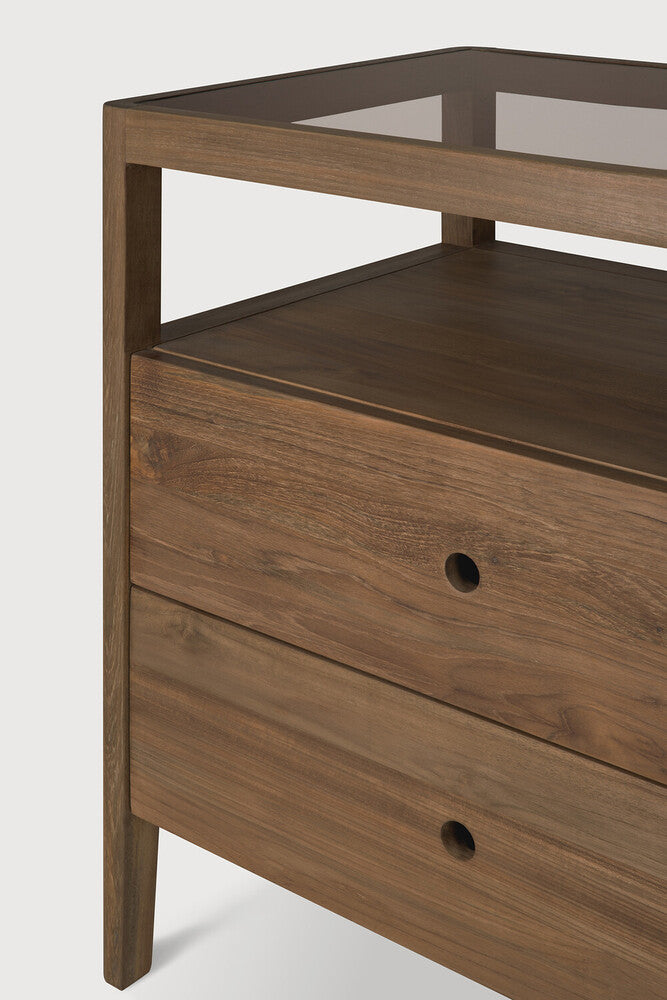 Cómoda Spindle en teca recuperada de Ethnicraft - textura | Nomad Interiors