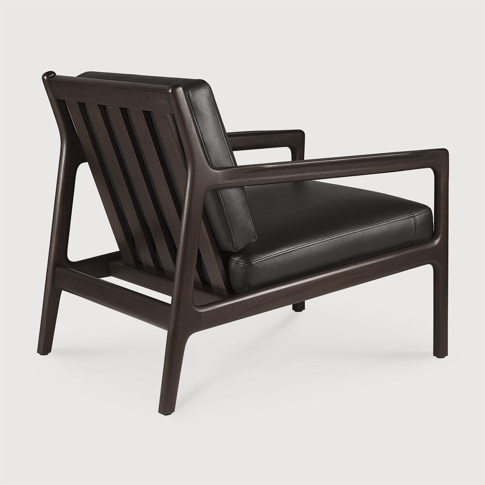 Sillón Jack en  piel Carbone de Ethnicraft - textura | Nomad Interiors