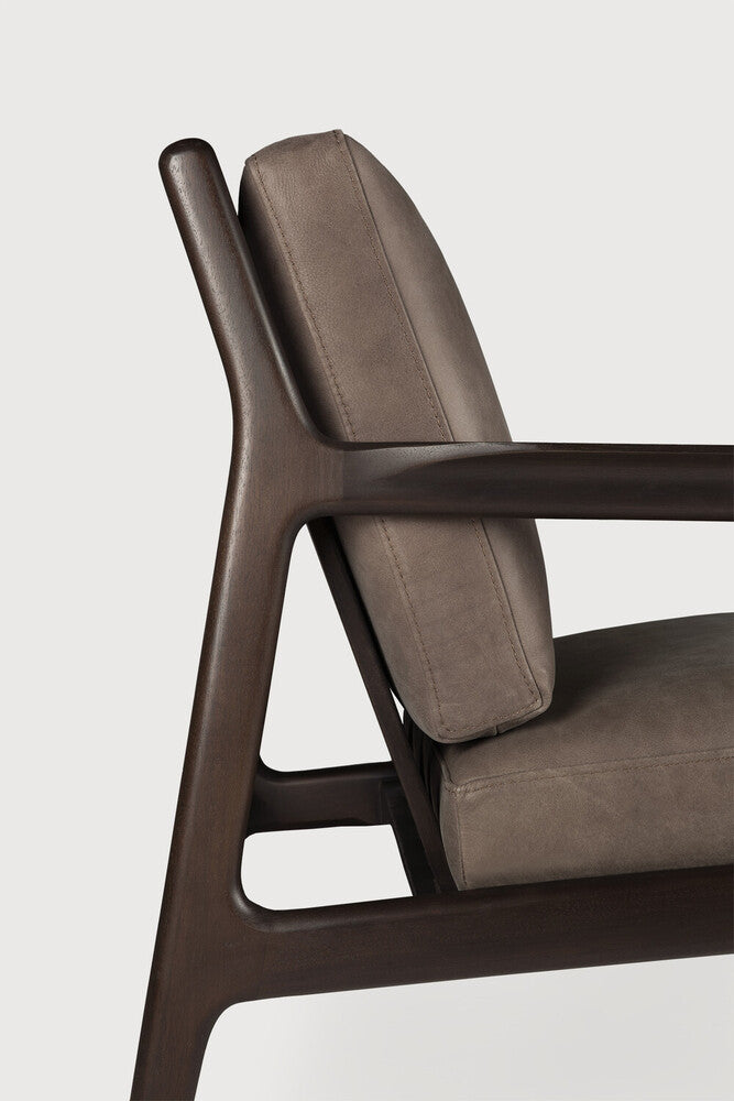 Sillón Jack en madera y piel de Ethnicraft - textura | Nomad Interiors