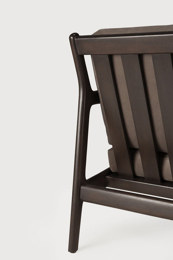 Sillón Jack en madera y piel de Ethnicraft - vista 6 | Nomad Interiors