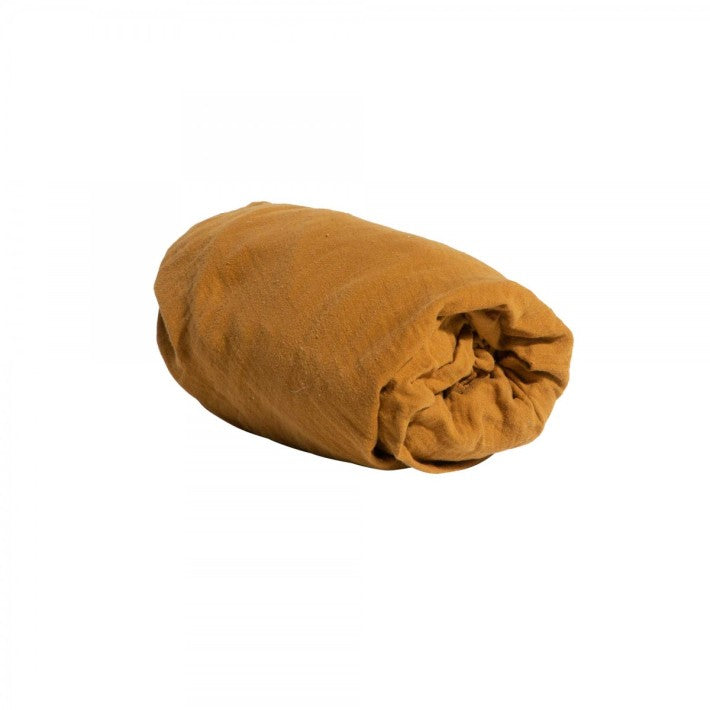 Sábana ajustable de gasa de algodón Ambre