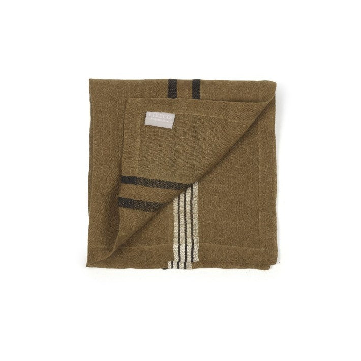 Servilleta de lino Locomotive Stripe de LIBECO | Nomad Interiors