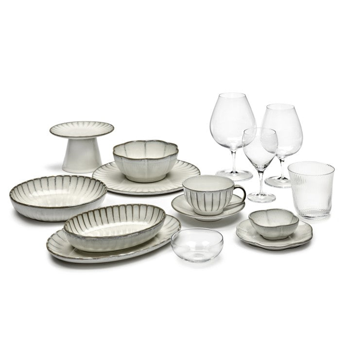 Serving Bowl M Blanco Inku en piedra de Serax - textura | Nomad Interiors