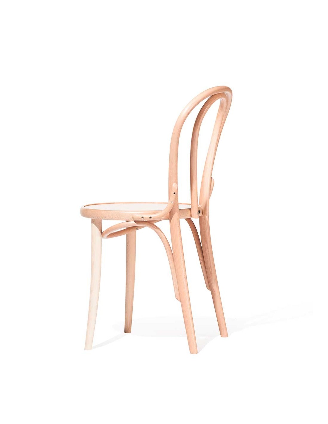 Silla 18 en madera de TON - vista lateral | Nomad Interiors