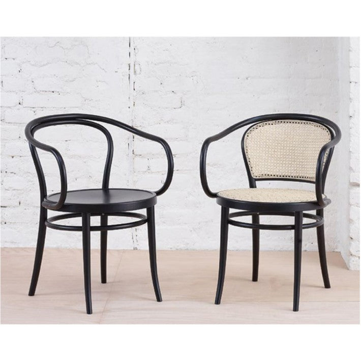 Silla 33 Arms en madera de TON - vista lateral | Nomad Interiors