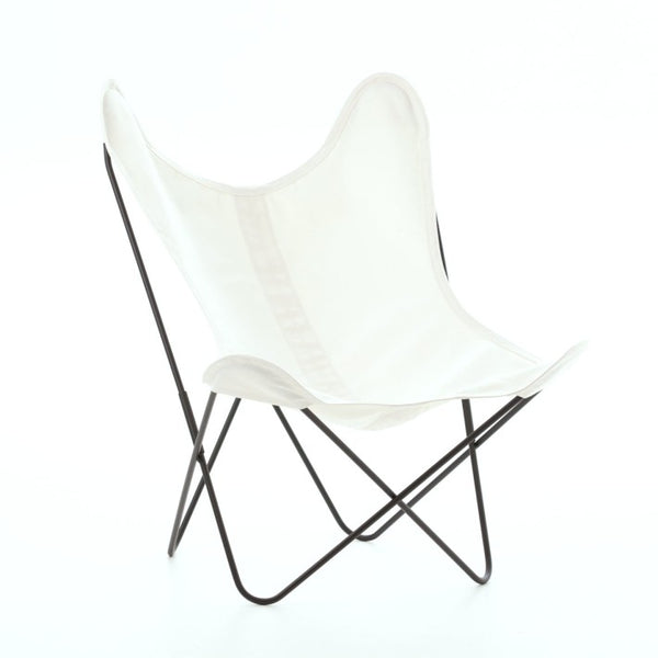 Silla BKF Algodón Blanco en acero de Nomad Home