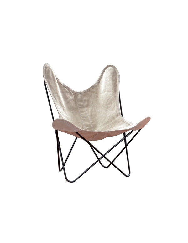 Silla BKF Lino en acero de Nomad Home